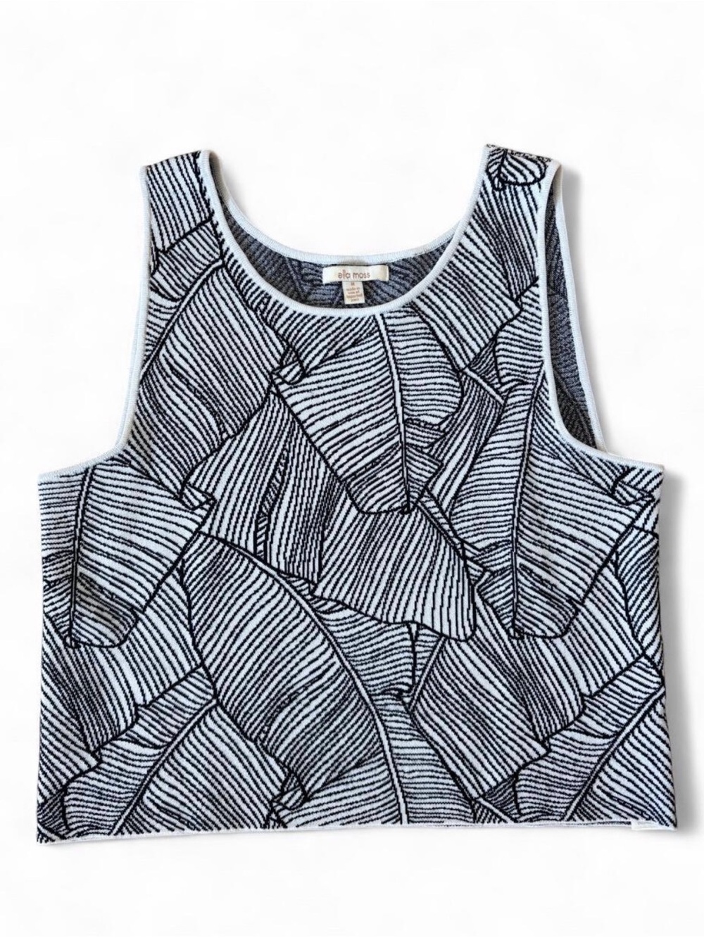 Ella Moss Black & White Top – Size Medium